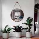 Espelho Decorativo Redondo Beady Suspenso de Parede